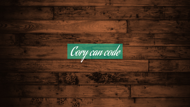 Cory can code